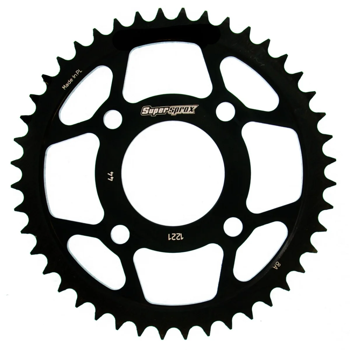 Foaie spate SUPERSPROX RFE-1221:44-BLK Negru 44T, 428