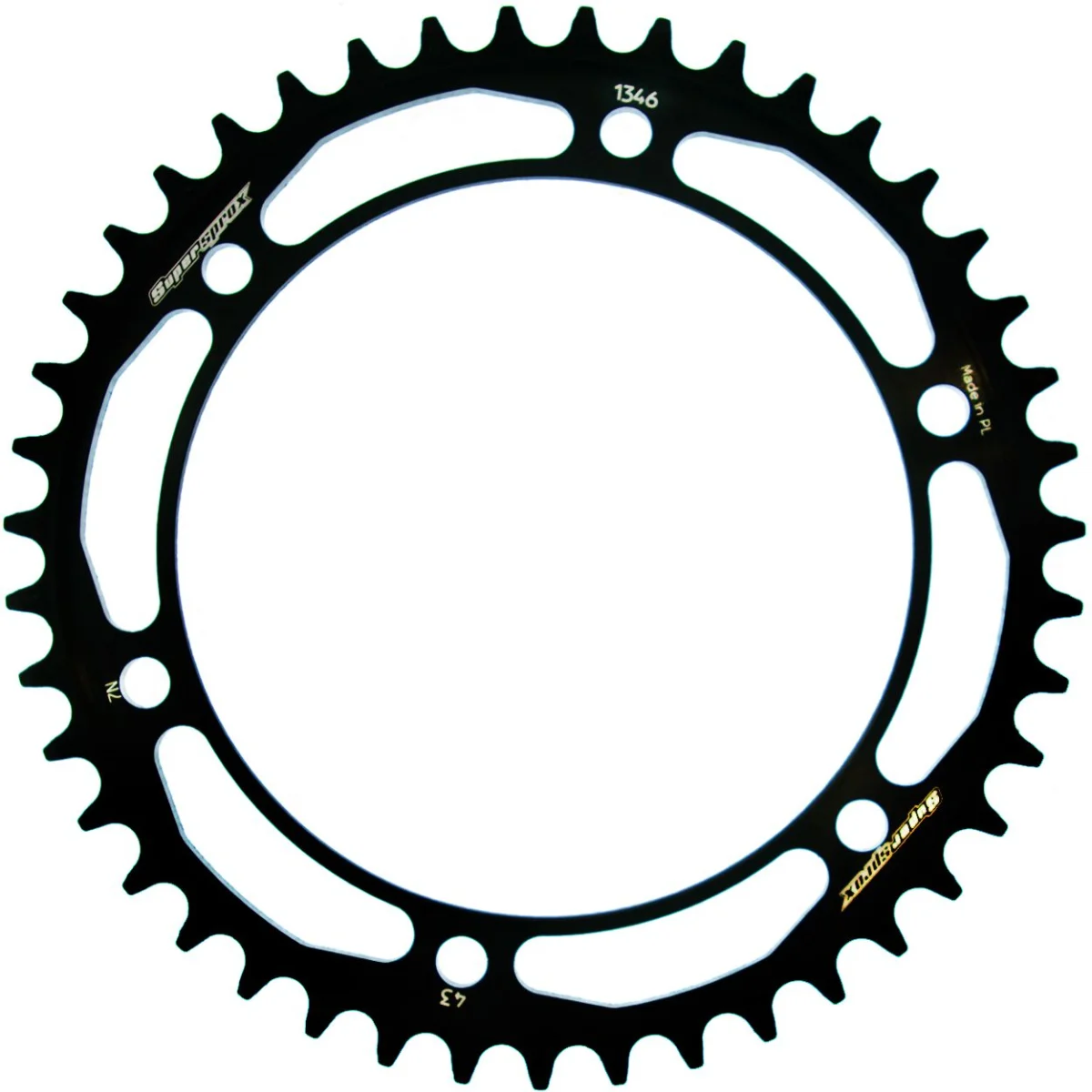 Foaie spate SUPERSPROX RFE-1346:43-BLK Negru 43T, 525