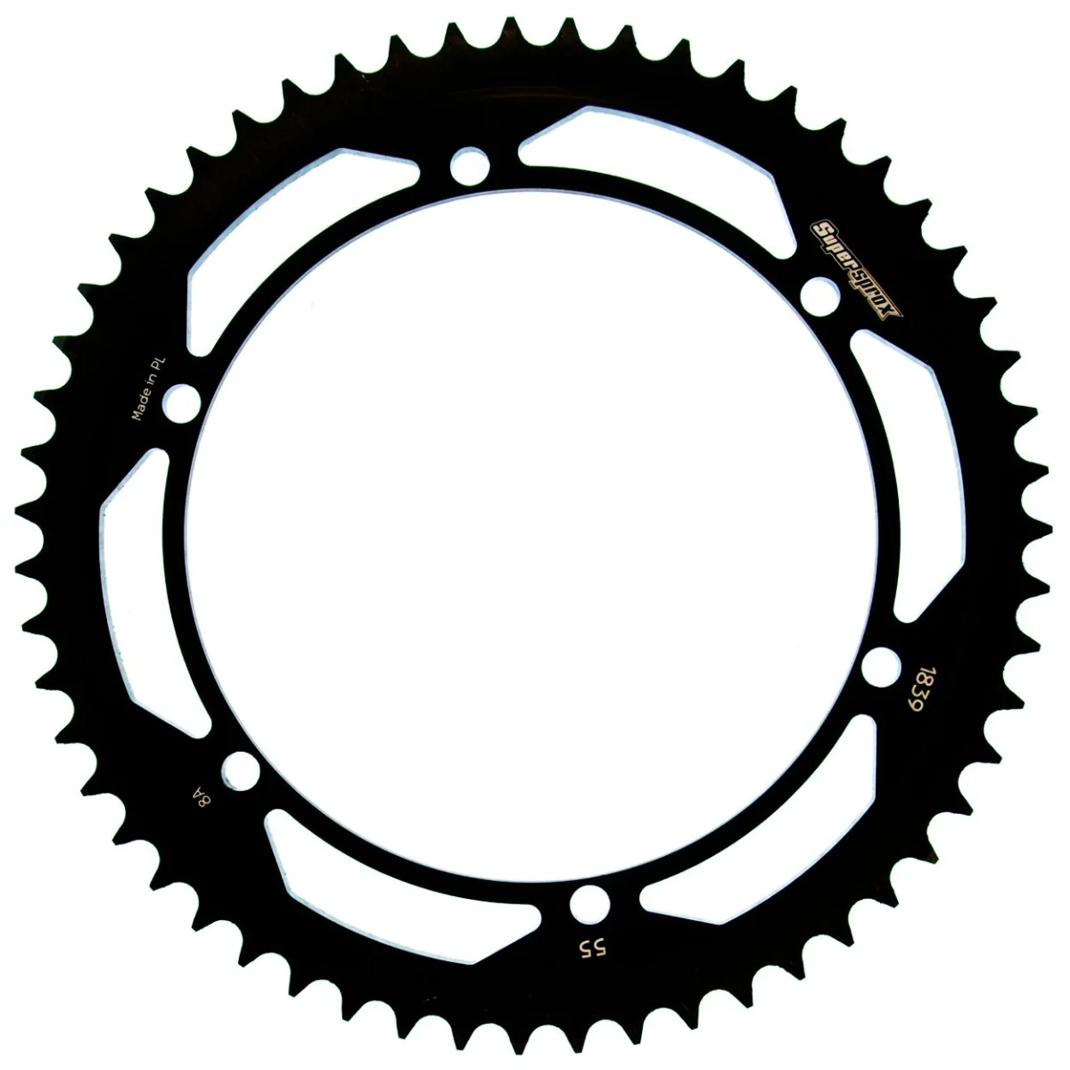 Foaie spate SUPERSPROX RFE-1839:55-BLK Negru 55T, 428