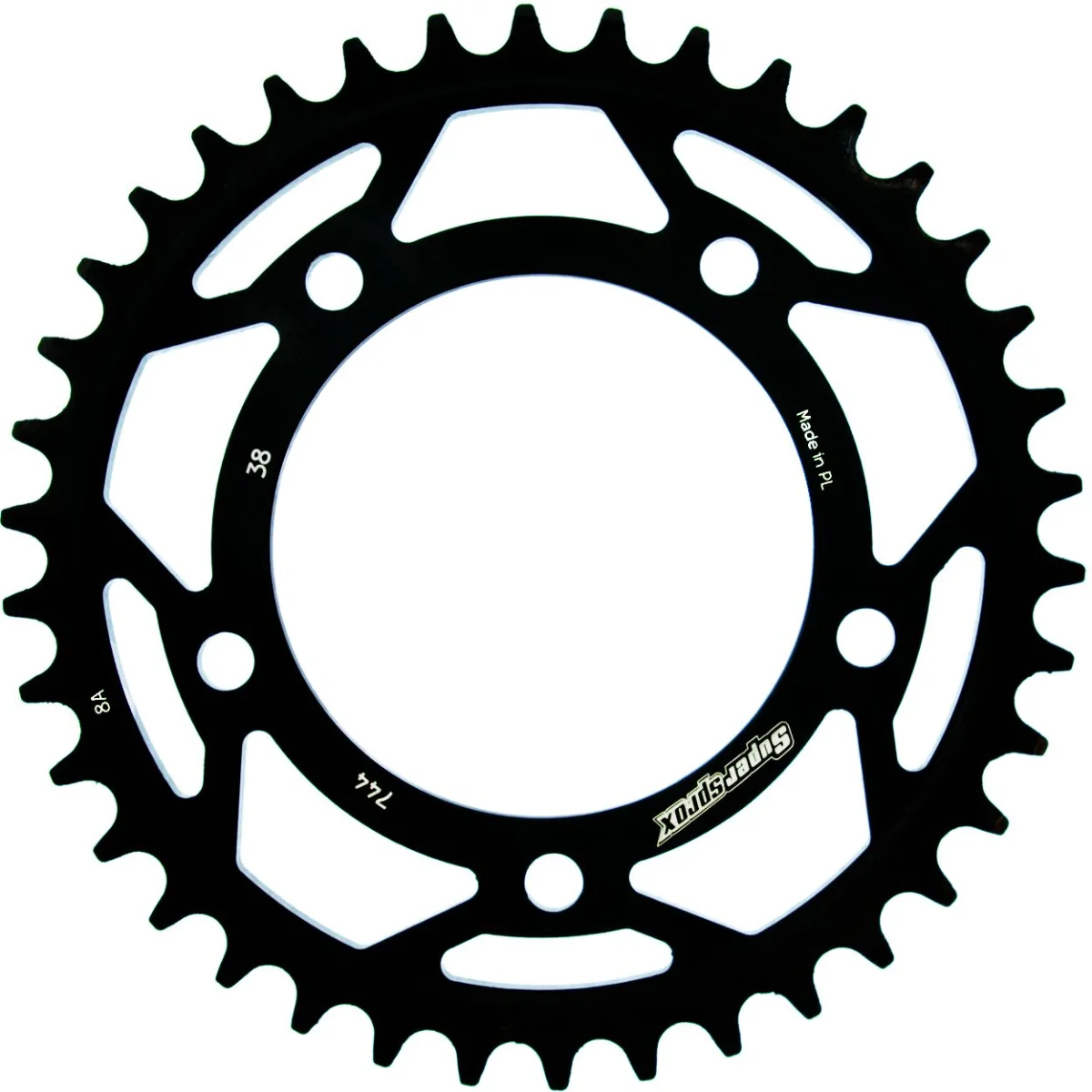 Foaie spate SUPERSPROX RFE-744:38-BLK Negru 38T, 525