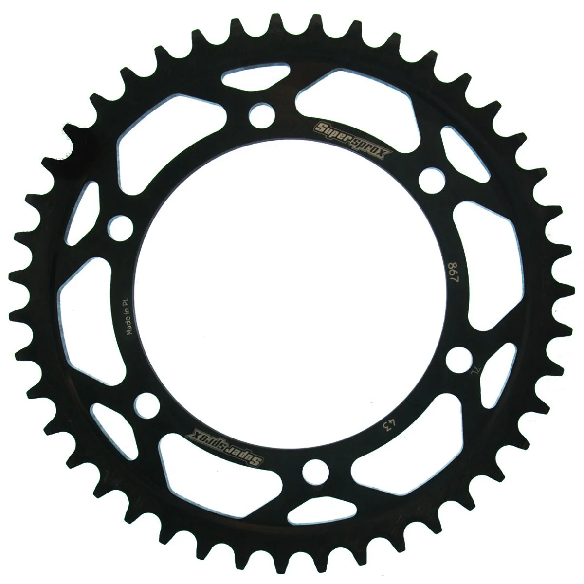 Foaie spate SUPERSPROX RFE-867:43-BLK Negru 43T, 525
