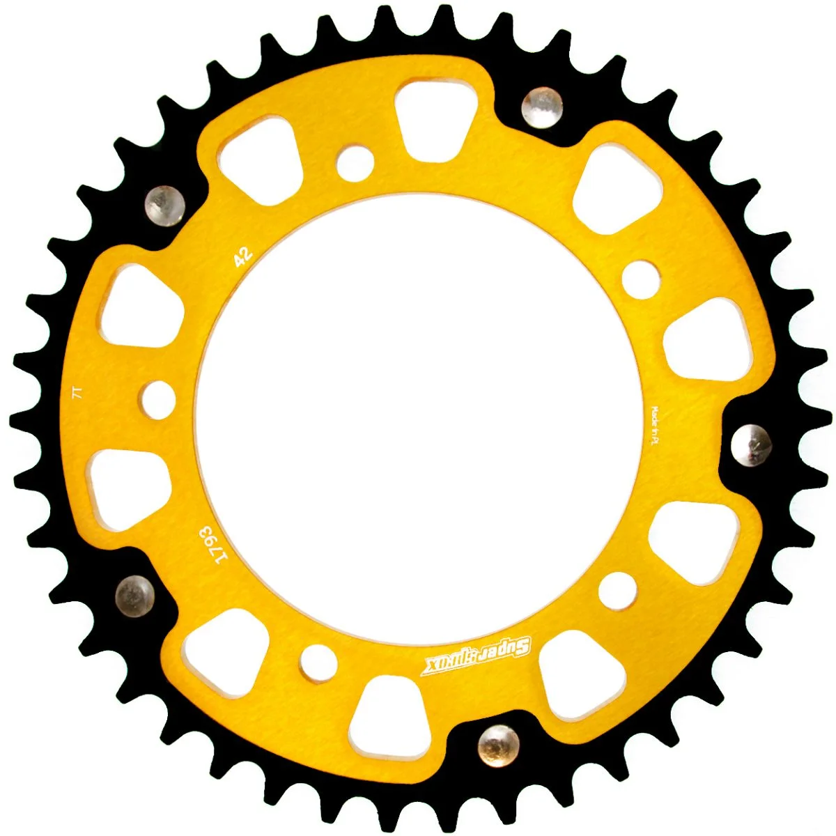 Rear sprocket SUPERSPROX STEALTH RST-1793:42-GLD auriu 42T, 520