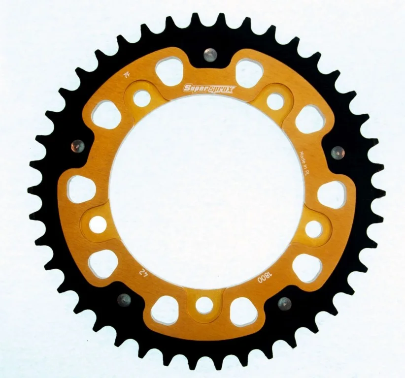 Rear sprocket SUPERSPROX STEALTH RST-1800:42-GLD auriu 42T, 530