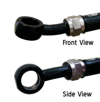 Banjo Venhill POWERHOSEPLUS 3/60082L/BLACK 20° cu 20° lateral stanga Negru