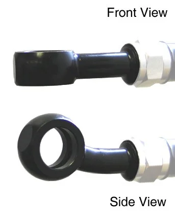 Banjo Venhill POWERHOSEPLUS 3/60085/BLACK 20° lateral Negru