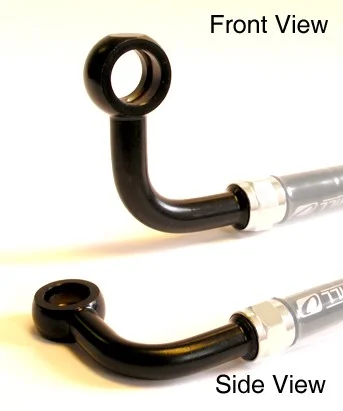 Banjo Venhill POWERHOSEPLUS 3/60193/BLACK 90° lateral lung Negru