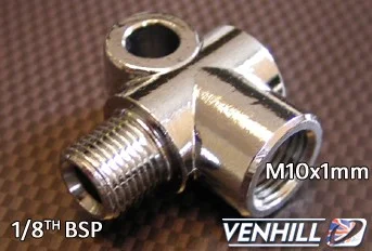 Conector tip L Venhill POWERHOSEPLUS 776/2 female M 10X1 90 DEG - 1/8th BSP