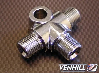 Conector tip T Venhill POWERHOSEPLUS 776/3 1/8th BSP 'T' PIECE M6 mounting hole
